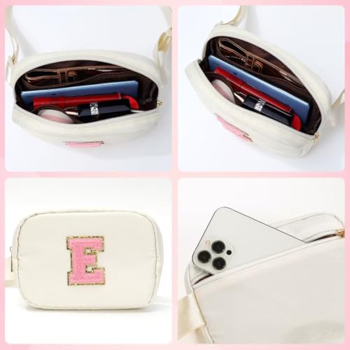 YOOLIFE Initial Crossbody Bag Belt Bag Fanny Packs, Personalized Birthday Gifts for Women Teen Girls Her Mom Daughter Freind Sister Teacher
