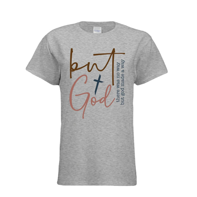 Grey cotton t-shirt with &