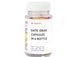 Clear bottle filled with colorful capsules labeled &