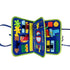 Colorful felt activity book with interactive educational elements for kids