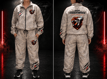 GeePAC TigerWave Apex Predator Women’s Windbreaker Tracksuit Set