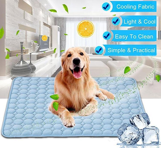 Pet Cooling Pad – Ice Silk Summer Mat for Dogs & Cats