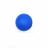 Solid blue round ball with matte finish on white background