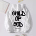 White streetwear hoodie with bold black &