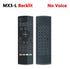 MX3-L backlit remote control, black, with keyboard and multiple buttons, no voice feature