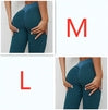 Teal textured high-waisted leggings with sculpted fit, shown in medium and large sizes