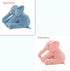 Blue and pink plush elephant toys, soft fabric, sitting pose, available in 60cm and 40cm sizes.