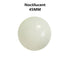 White glow-in-the-dark ball, 45mm diameter, smooth surface, minimalistic style