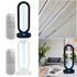 Modern UV light lamp in black and white, oval design, remote control, used in living room