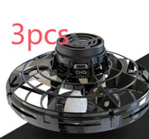 Three-piece set of black portable fan components with sleek, modern vented design.