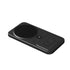 Sleek black tech accessory with digital display, minimalist rectangular design, matte finish