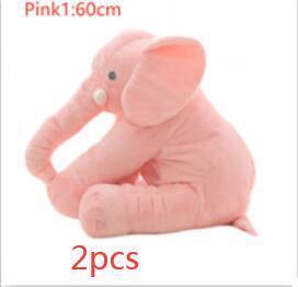 Soft pink plush elephant toy, large size, cute design, perfect for cuddling or decor