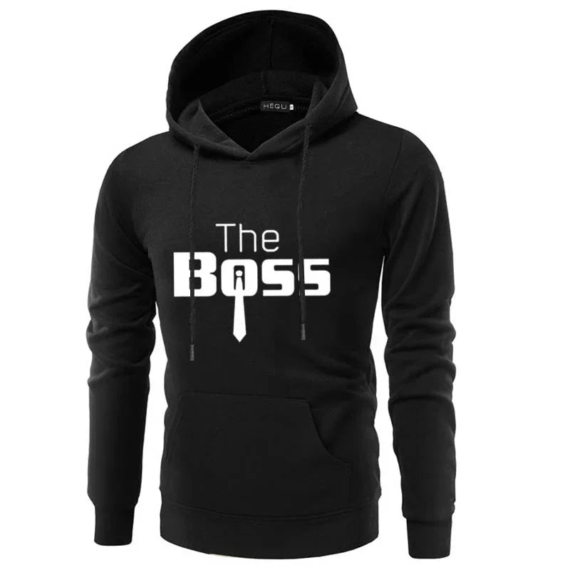 Black hoodie with white &