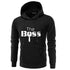 Black hoodie with white &