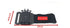 Black adjustable wristband phone holder with Velcro strap, breathable material, 24cm by 12.5cm