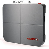 Sleek metallic grey tech box with AX95 DB logo, rounded edges, minimalist modern design