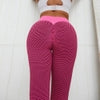 Pink mesh leggings with high waist, form-fitting stretch fabric, bold streetwear style
