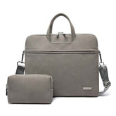Gray PU leather women&