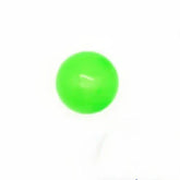 Bright green glossy sphere on a plain white background.