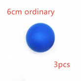 Blue 6cm round ball, matte finish, lightweight material, sold in a set of 3 pieces