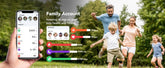Casual family outdoor clothing in pastel t-shirts and shorts, relaxed fit, lightweight fabrics