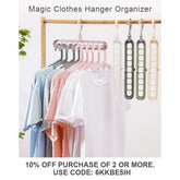 Pastel t-shirts on multi-slot space-saving hangers, soft cotton, relaxed fit.