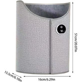 Light grey textured fabric waist wrap with digital display, ergonomic fit, modern style.