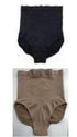 High waist seamless underwear in black and beige, soft elastic material, snug fit