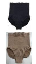 High waist seamless underwear in black and beige, soft elastic material, snug fit