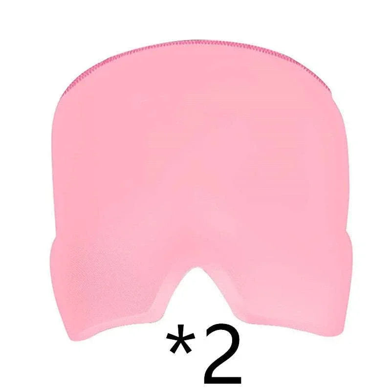 Set of two light pink stretch fabric face masks with ergonomic fit