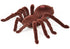 Brown plush spider toy with soft, fuzzy texture and realistic leg design