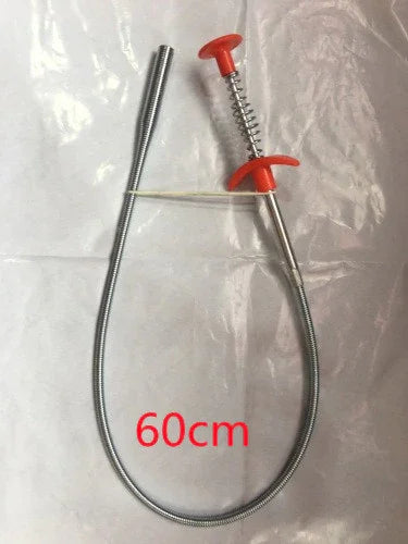 Flexible 60cm metal grabber tool with orange handle for cleaning and retrieval tasks