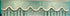 Light blue velvet window valance with scalloped edge and tassel trim, classic drapery style