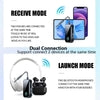 Wireless audio adapter for dual device connection, supports headphones and phones simultaneously