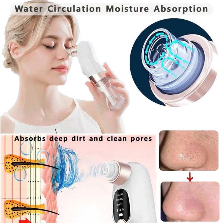 Woman using white sleeveless top, light fabric, relaxed fit, demonstrating skincare device