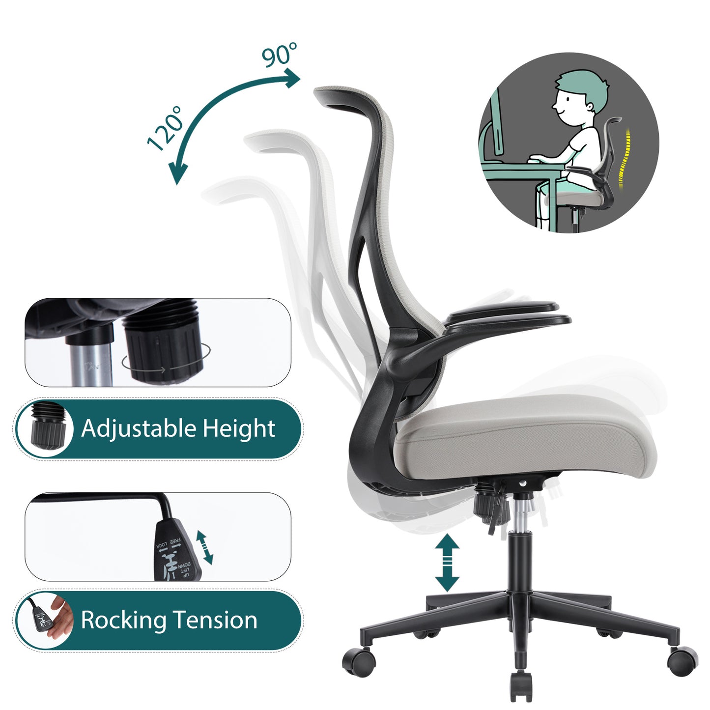 Ergonomic Computer Net Chair