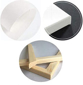 Close-up images of 2025 West Champions Basketball Oklahoma Thunder team poster canvas details and wooden frame edges