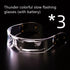 Futuristic clear LED visor glasses with slow flashing lights, techwear accessory, unisex fit