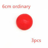 Red foam ball, 6cm size, standard type, shown on white background