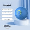 Blue tech accessory ball with power icon, LED lights, type-C charging cable, modern minimal design