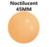 Round beige noctilucent silicone accessory, 45mm diameter, smooth texture