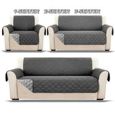 Quilted gray sofa covers in 1-seater, 2-seater, and 3-seater sizes, modern and protective fit.