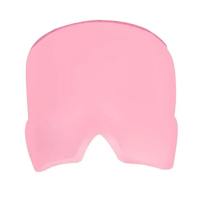 Light pink seamless stretch balaclava with close fit, futuristic streetwear style