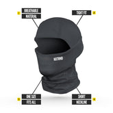 Nxtrnd Football Ski Mask black breathable tight fit one size sports balaclava