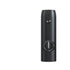 sleek black portable electric grinder with matte finish and transparent chamber