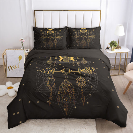 3D Digital Print Duvet Cover Set - Geometric Pattern Bedding Collection