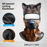 Dog print balaclava with German Shepherd face, ice silk and thermal velvet material, all-season cycling mask.