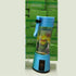 Blue portable electric blender with transparent cup and handle, modern tech accessory