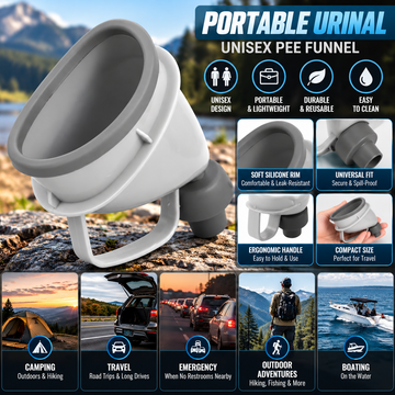 Portable Urinal Funnel for Travel & Camping – 1 Piece