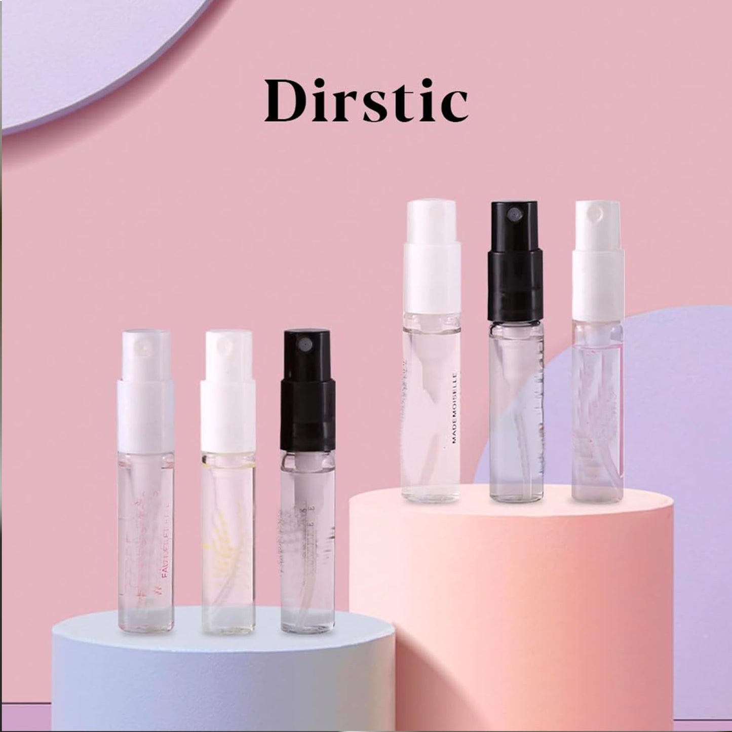 Dirstic Designer Fragrance Sampler Set-Designer Perfume Sampler Luxury High End Perfume Vial Sample Set (12 Random Samples)